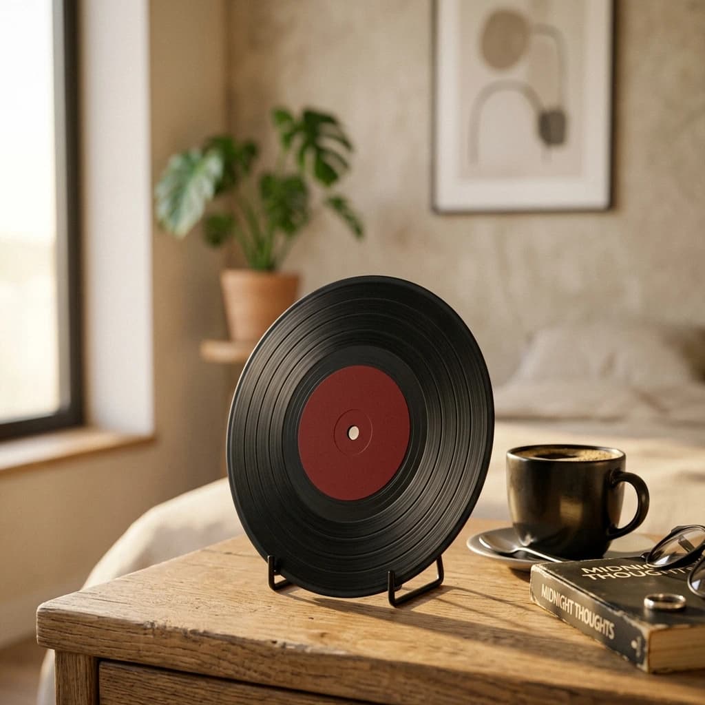 Disco de Vinil Mini Artesanal