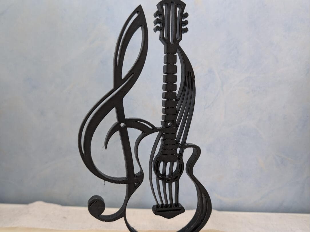 Escultura Artesanal Nota Musical