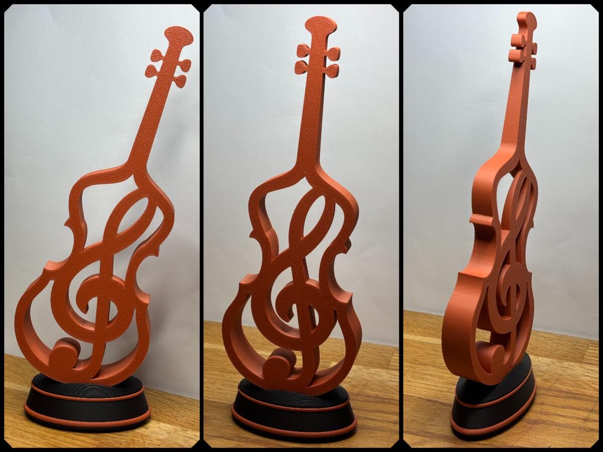 Escultura Artesanal Violino