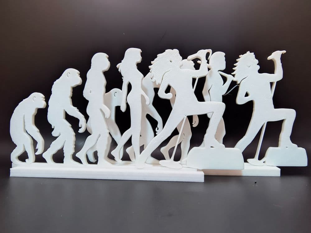 Escultura Artesanal Evolução do Rock Star
