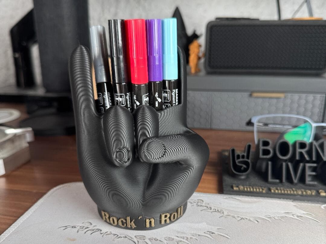 Porta-Canetas Artesanal Rock'n'Roll