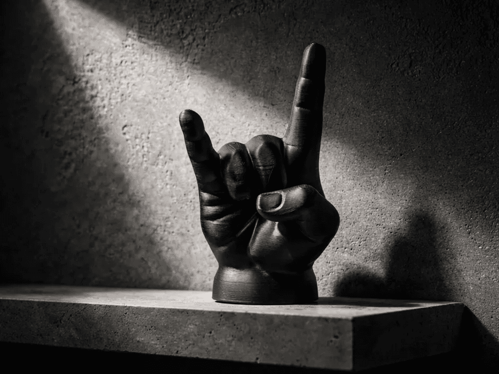 Escultura Artesanal Sinal do Metal