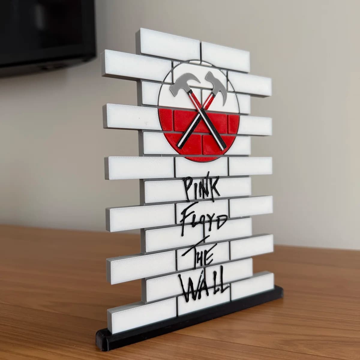 Muro de Tijolos - Foto real da escultura