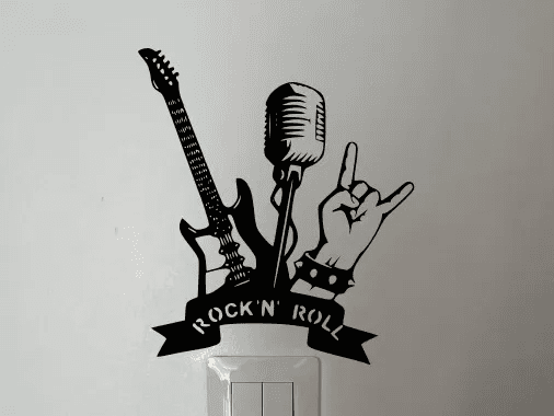 Arte de Parede Guitarra Rock