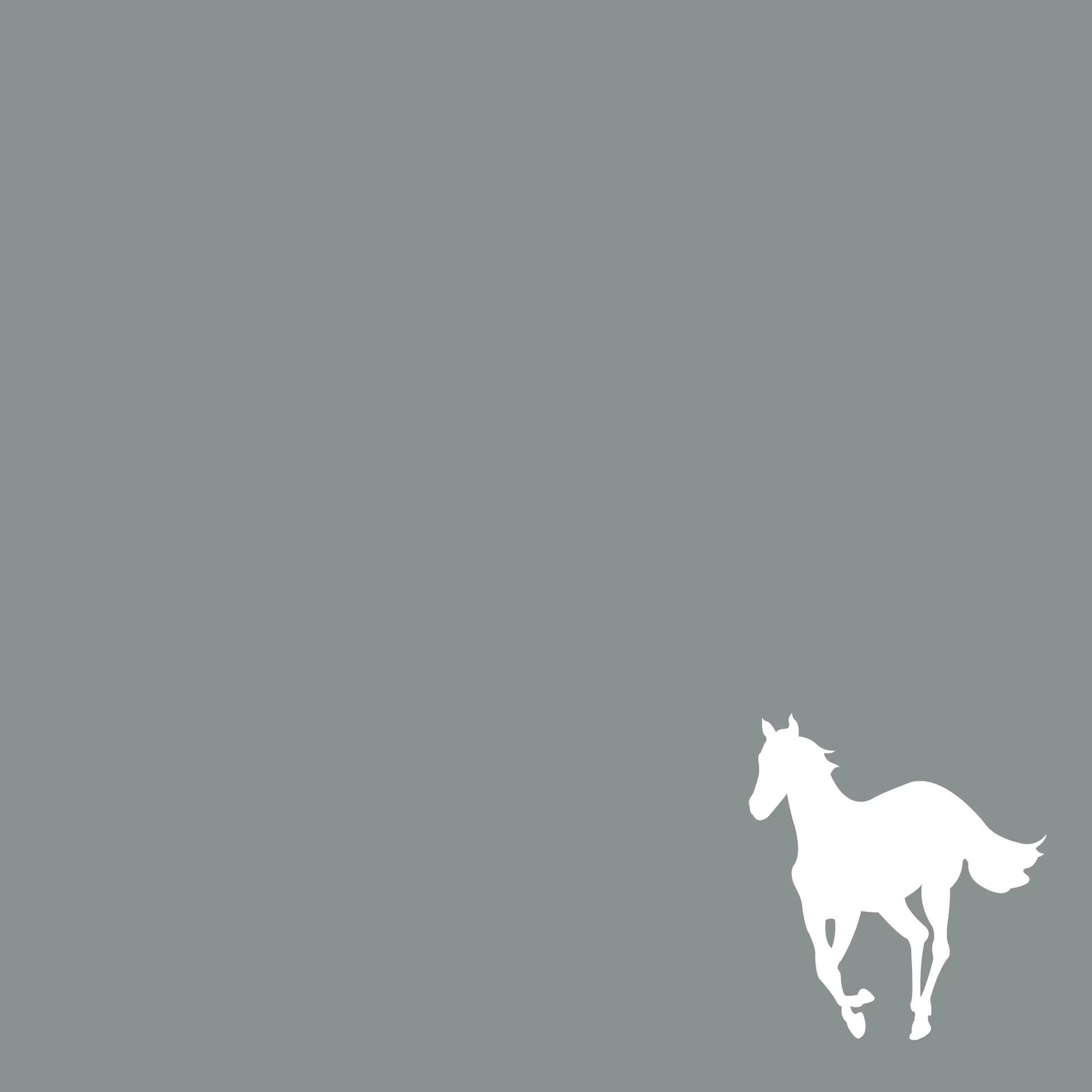 White Pony - Capa do álbum Deftones com silhueta do cavalo branco